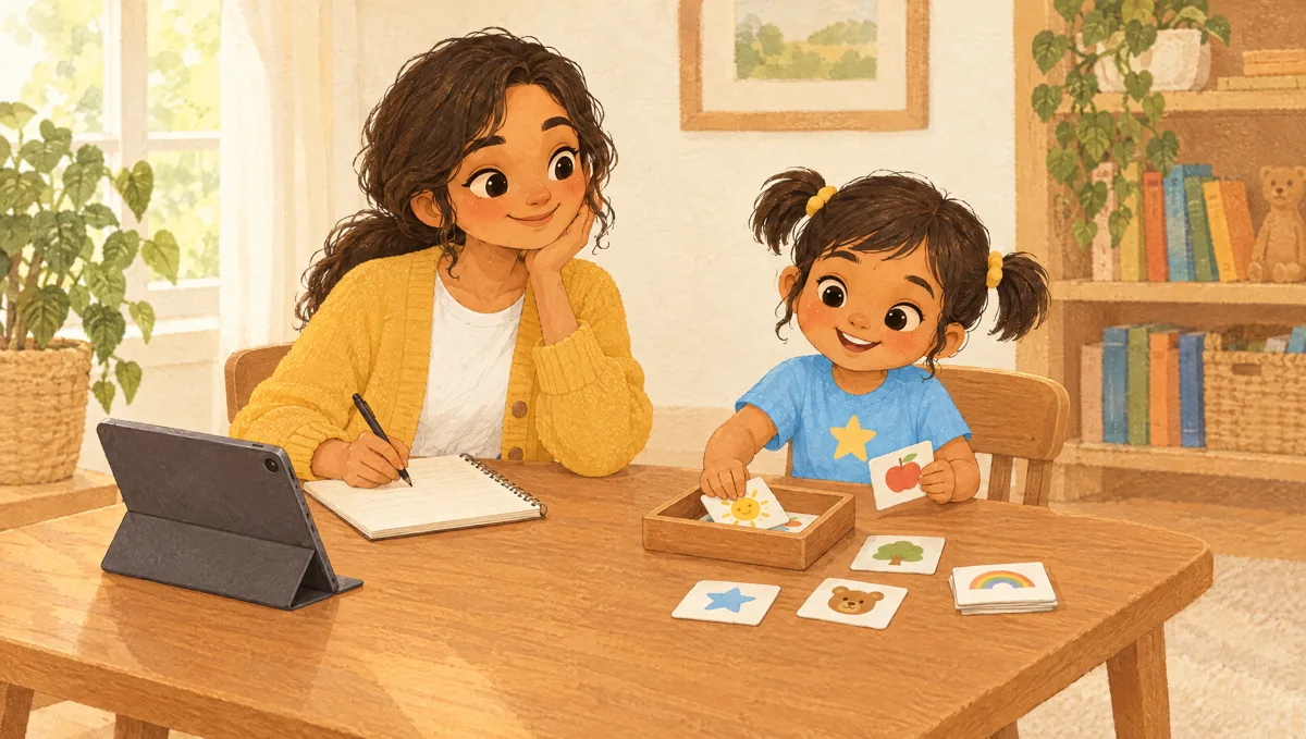 Unidad 1: Laura planea el primer programa en la mesa con tarjetas