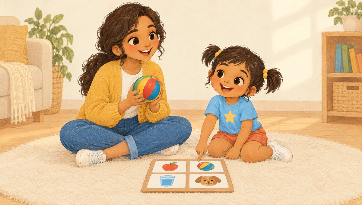 Unidad 4: Laura y Sofía nombran dibujos en el piso